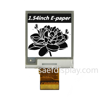 1.54" Ε-Μαγιό Δείκτης. 200×200 B/W. SPI Διασύνδεση. Υπερ-Λιγότερη Ενέργεια.