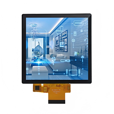 4" τετράγωνο βιομηχανικό TFT LCD (720x720) με PCAP Touch, -20°C~70°C λειτουργία, RGB διεπαφή.