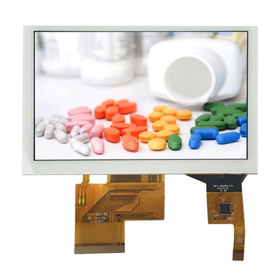 5 ιντσών PCAP TFT οθόνη 800 * 480 RGB διεπαφή με χωρητικό πάνελ αφής για οθόνη ελέγχου αυτοματισμού