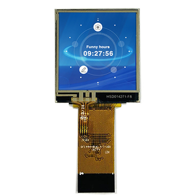 128x128 τετραγωνική οθόνη οθόνης LCD 1,44 ιντσών TFT LCD 8bit MPU Interface Plugging Type Connection