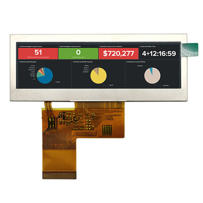 Τύπος TFT LCD, RGB διεπαφή 480x128 φραγμών 3,9 ίντσας επίδειξης 40 καρφιτσών TFT