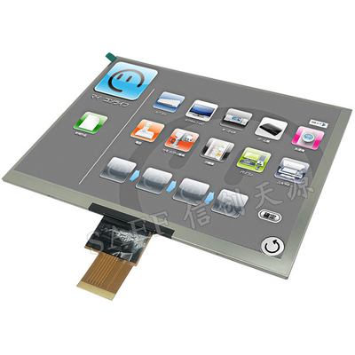 Διασύνδεση LVDS 8 ιντσών IPS TFT LCD Μοντέλο 1024x768 Ανάλυση πλήρης γωνίας θέασης