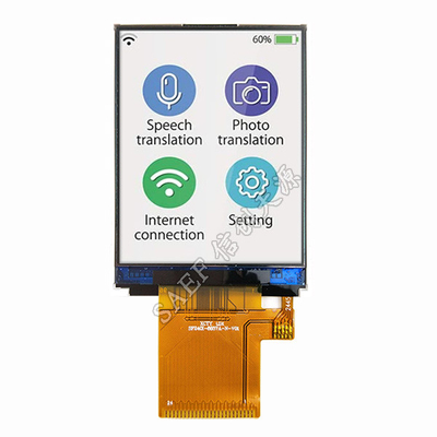 Δείκτης TFT LCD 2,4 ιντσών 240x320 σημείων 2,4 ιντσών MCU Interface ZIF FPC Connection