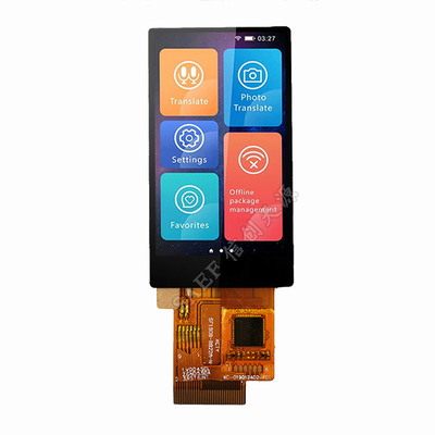 1.9" IPS CTP TFT LCD οθόνη με SPI/RGB διεπαφή, 350cd/M2 1,9" TFT για ενσωματωμένα συστήματα και καταναλωτικά προϊόντα