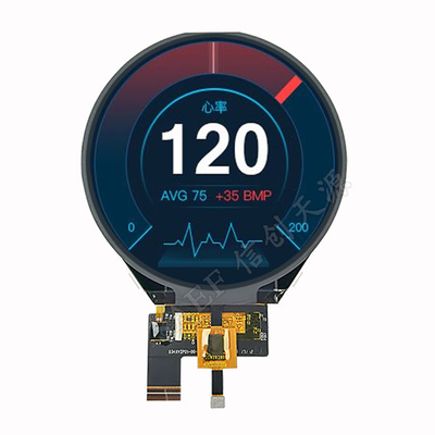 PCAP TFT οθόνη 3,4 ιντσών στρογγυλή οθόνη LCD 3-Lane Mipi Διασύνδεση 800x800 κουκίδες με CTP