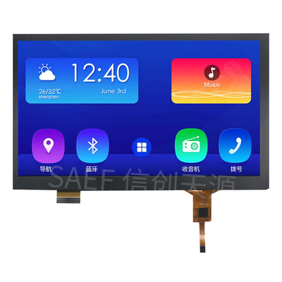Ιατρική οθόνη αφής 7 ιντσών, οθόνη αφής PCAP 1024X600 IPS TFT LCD RGB/mipi Διασύνδεση W/ Ηλιακή οθόνη αφής