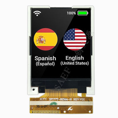 1,77 ιντσών TFT LCD με οθόνη αφής 4-Wire Resistive | Διασύνδεση SPI 128x160 | Οδηγός ILI9163C | Συμπαγής ενσωματωμένη οθόνη