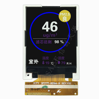 1,77 ιντσών TFT LCD με οθόνη αφής 4-Wire Resistive | Διασύνδεση SPI 128x160 | Οδηγός ILI9163C | Συμπαγής ενσωματωμένη οθόνη