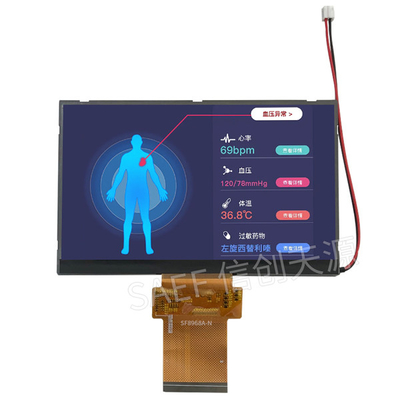 Οθόνη αφής τοπίων FHD LCD TFT 60 καρφίτσα 5,7» διεπαφή ίντσας LVDS