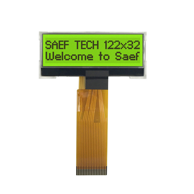 μονοχρωματικό γραφικό LCD 3V MCU θετικό επίδειξης 122x32 STN διεπαφών