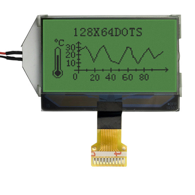 10 γραφική LCD 128x64 ενότητα ΒΑΡΑΊΝΩ LCD καρφιτσών με Backlight των πράσινων οδηγήσεων