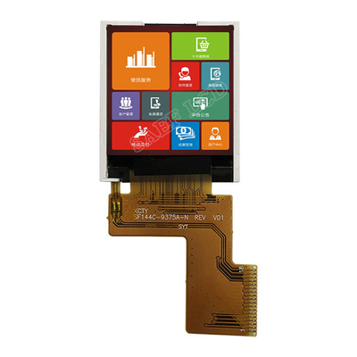 18 πιν 1,44 ίντσες τετραγωνική TFT LCD οθόνη, 128x128 LCD οθόνη MCU 8bit Διασύνδεση