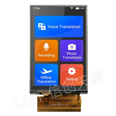 3.5 ίντσες Εικονική οθόνη LCD TFT HVGA TN Τύπος 320X480 MCU 16bit Διασύνδεση