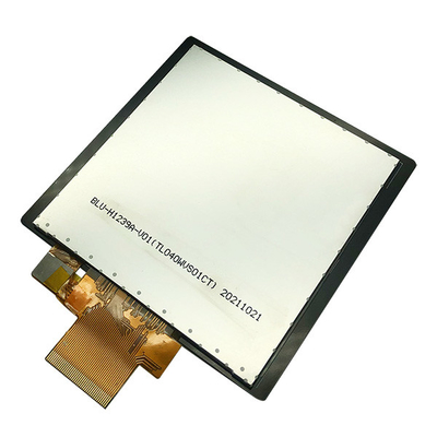 Τετραγωνική οθόνη TFT 480x480 40 πιν για οικιακή αυτοματοποίηση, τετραγωνική οθόνη LCD 4 ίντσες με PCAP Touch