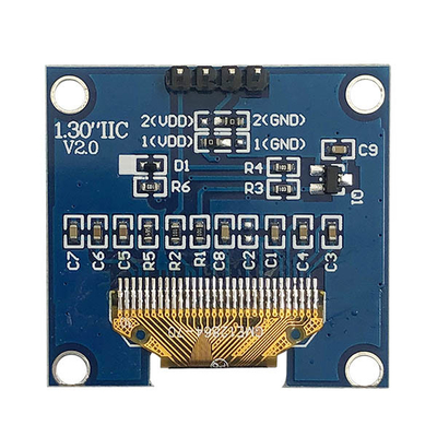 Παθητική μήτρα καρφίτσες PCB 4 ΒΑΡΑΊΝΩ επίδειξης 128x64 1,3 ιντσών I2C OLED