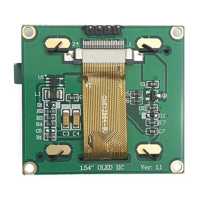 1.54» ενότητα επίδειξης 128x64 OLED, οθόνη I2C OLED με όλες τις γωνίες εξέτασης