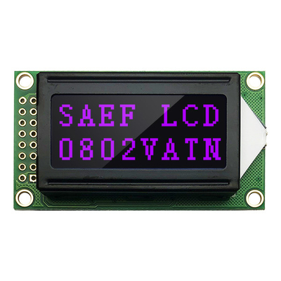 Σημεία επίδειξης 5×8 ενότητας χαρακτήρα LCD VATN 8x2 με την αλφανουμερική επίδειξη δρομέων