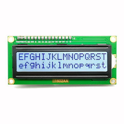 I2C μπλε 5V 4 χαρακτήρα LCD διεπαφών 16x2 αριθμός καρφιτσών επίδειξης
