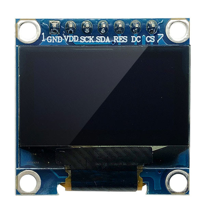 0.96 ιντσών SSD1306 Διαχειριστής 7 Πιν λευκές και μπλε γραμματοσειρές SPI OLED οθόνη 128x64 3V PMOLED