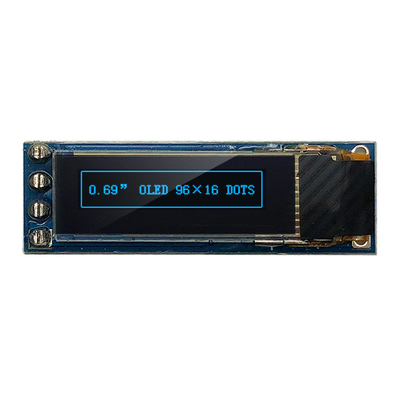 4 ενότητα επίδειξης καρφιτσών 96x16 OLED συμβατό σύστημα 0,69 ιντσών I2C IIC SSD1306 3V 5V