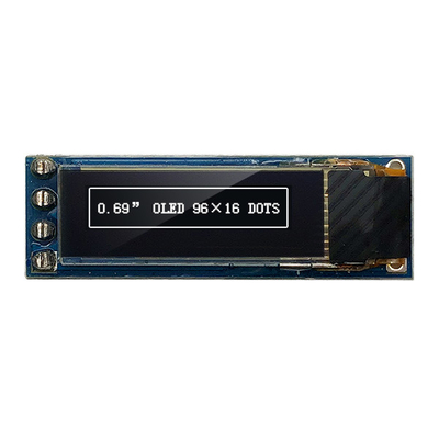 4 ενότητα επίδειξης καρφιτσών 96x16 OLED συμβατό σύστημα 0,69 ιντσών I2C IIC SSD1306 3V 5V