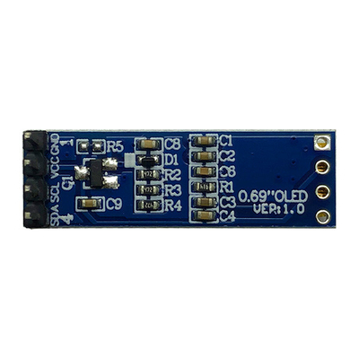 4 ενότητα επίδειξης καρφιτσών 96x16 OLED συμβατό σύστημα 0,69 ιντσών I2C IIC SSD1306 3V 5V