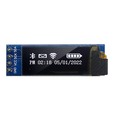 ενότητα 0,91 ίντσα 4 επίδειξης 3V 5V 128x32 OLED καρφίτσες με το ολοκληρωμένο κύκλωμα οδηγών SSD1306
