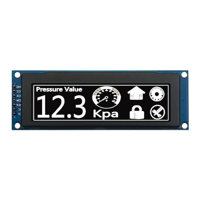 3.12 ιντσών γραφική οθόνη OLED 256x64 Dot SPI Διασύνδεση Λευκές/Γαλάζιες/Κίτρινες/Πράσινες γραμματοσειρές