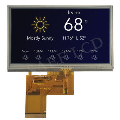 480x272 LCD TFT 4,3 ίντσα 40 ΚΑΡΦΙΤΣΏΝ RGB διεπαφή γωνίας εξέτασης ΔΙΕΘΝΏΝ ΕΙΔΗΣΕΟΓΡΑΦΙΚΏΝ ΠΡΑΚΤΟΡΕΊΩΝ πλήρης