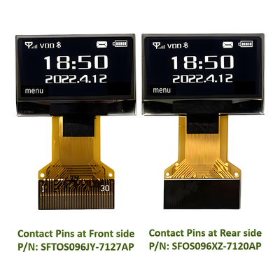 Χαμηλό κόστος 0,96 ιντσών OLED οθόνη 128X64 IIC I2C SPI 8080 Διασύνδεση 30 πινών ZIF FPC